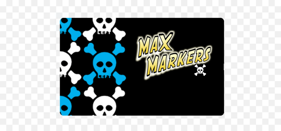 Fun Designs X - Ray Max Markers Emoji,Skull And Crossbones Emoticon -emoji
