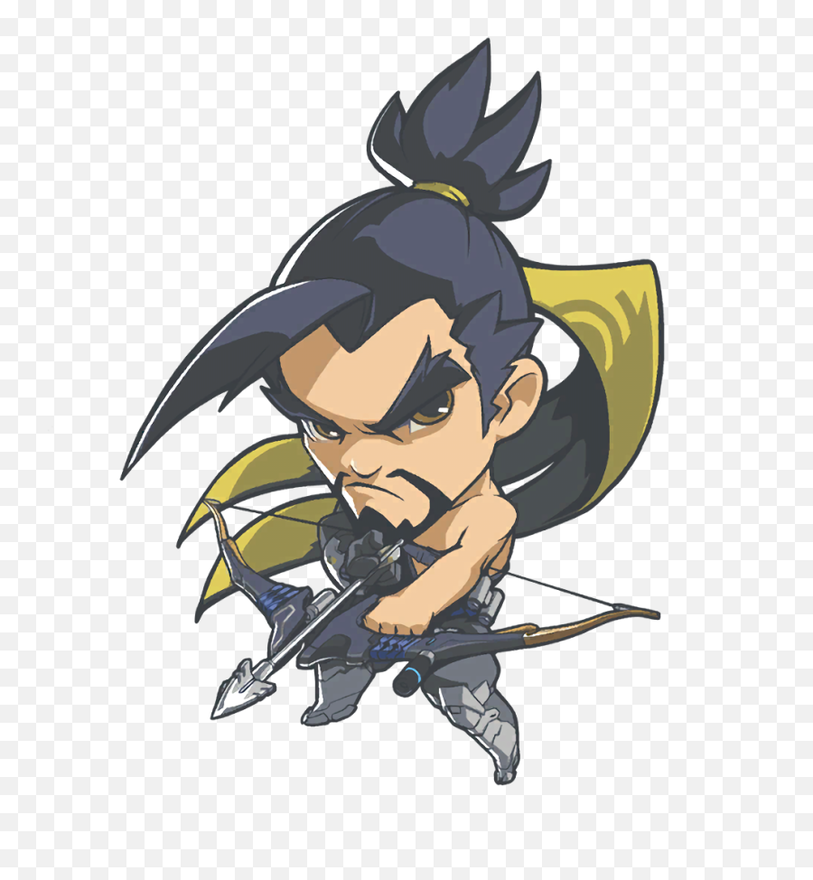 Download Hd Overwatch Hanzo Png Clip Art Free Library Emoji,Overwatch Emoticon Button