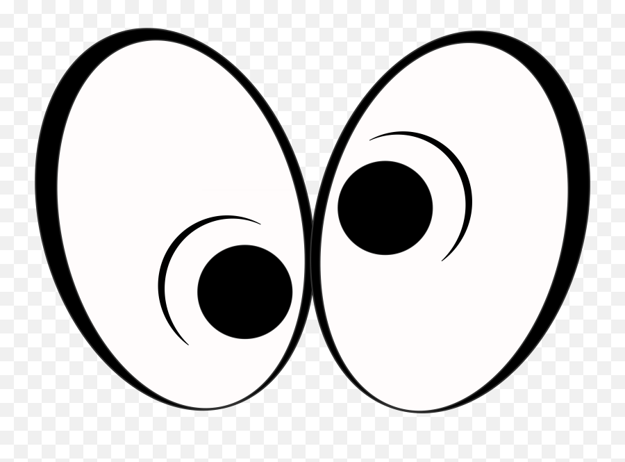 Big Confused Eyes - Funny Cartoon Eyes Transparent Emoji,Eyes Emotions