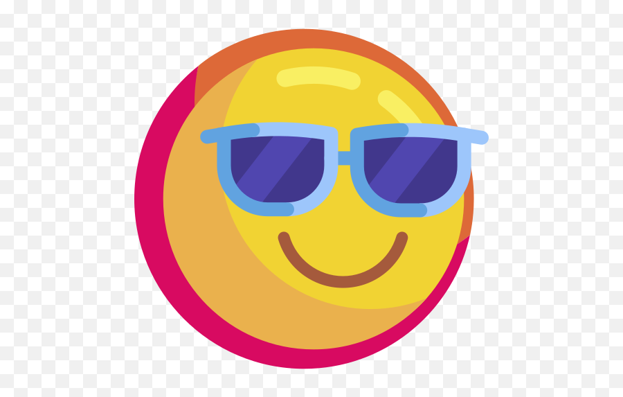 Gafas De Sol - Iconos Gratis De Emoticonos Emoji,Emoticon Con Gafas