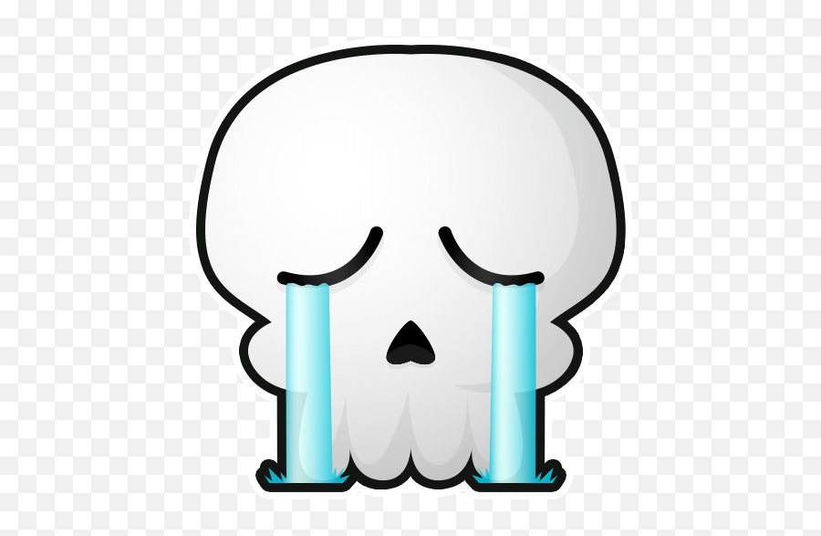 Skull Emoji By Marcossoft - Sticker Maker For Whatsapp,Rage Cry Emoji