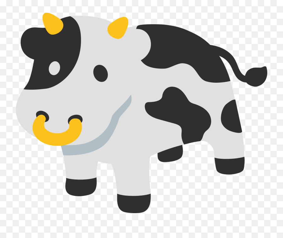 Face Clipart Cow - Cow Emoji Png Transparent Png Full Size Android Cow Emoji,Goat Emoji