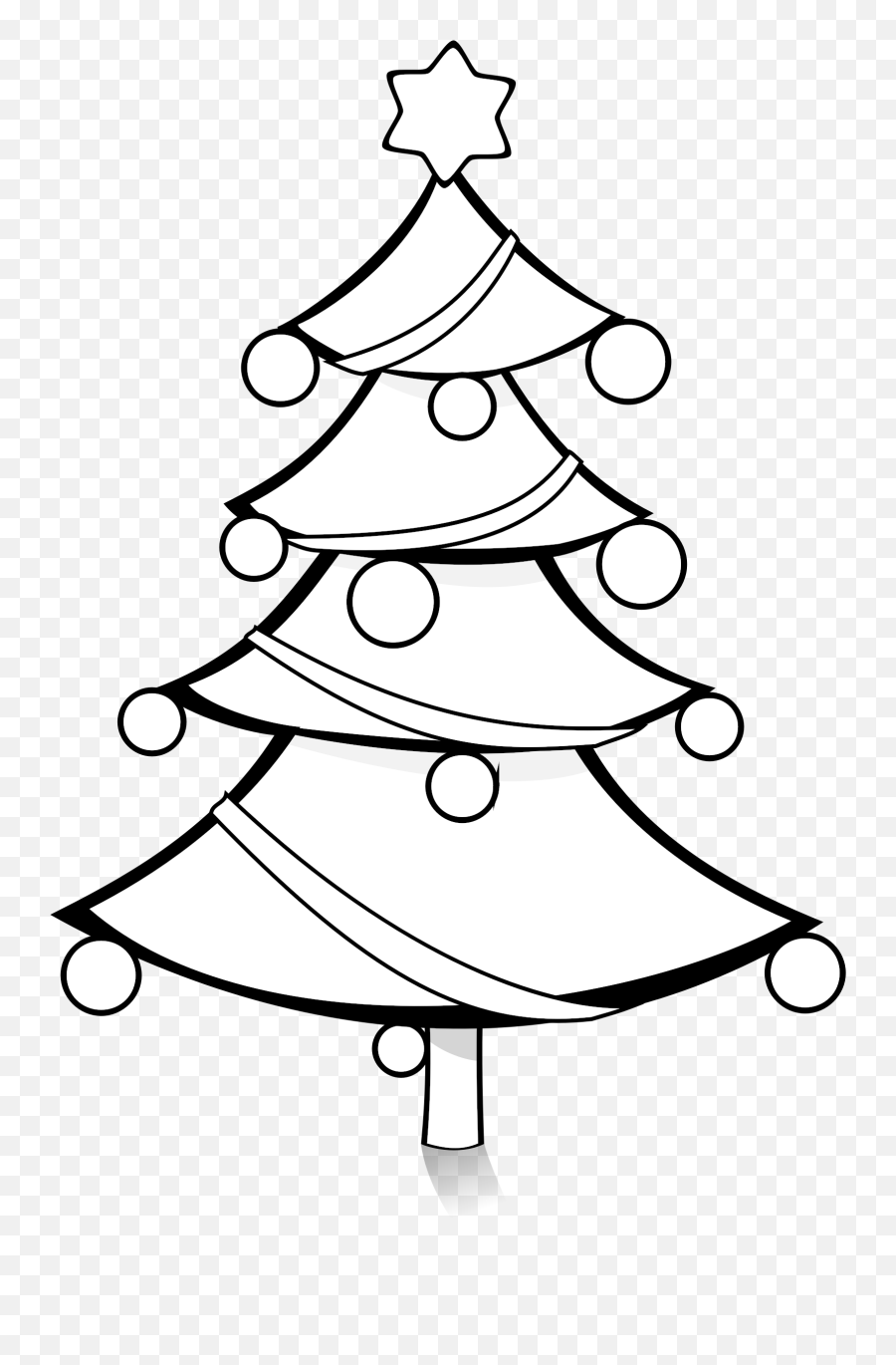 Christmas Tree Clip Art Black And White - Clipart Best Black And White Transparent Background Christmas Tree Clipart Emoji,Chrismas Tree Emoji