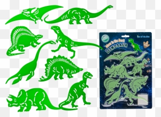 Maliks Blister Dinosaurs Glow In The Dark 15cm Of 8 Pc901046 - Wall Decal Emoji,Cookie Emoji Pillow