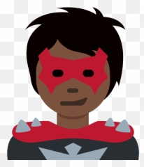 Supervillain Emoji Clipart - Supervillain,Hero Emoji