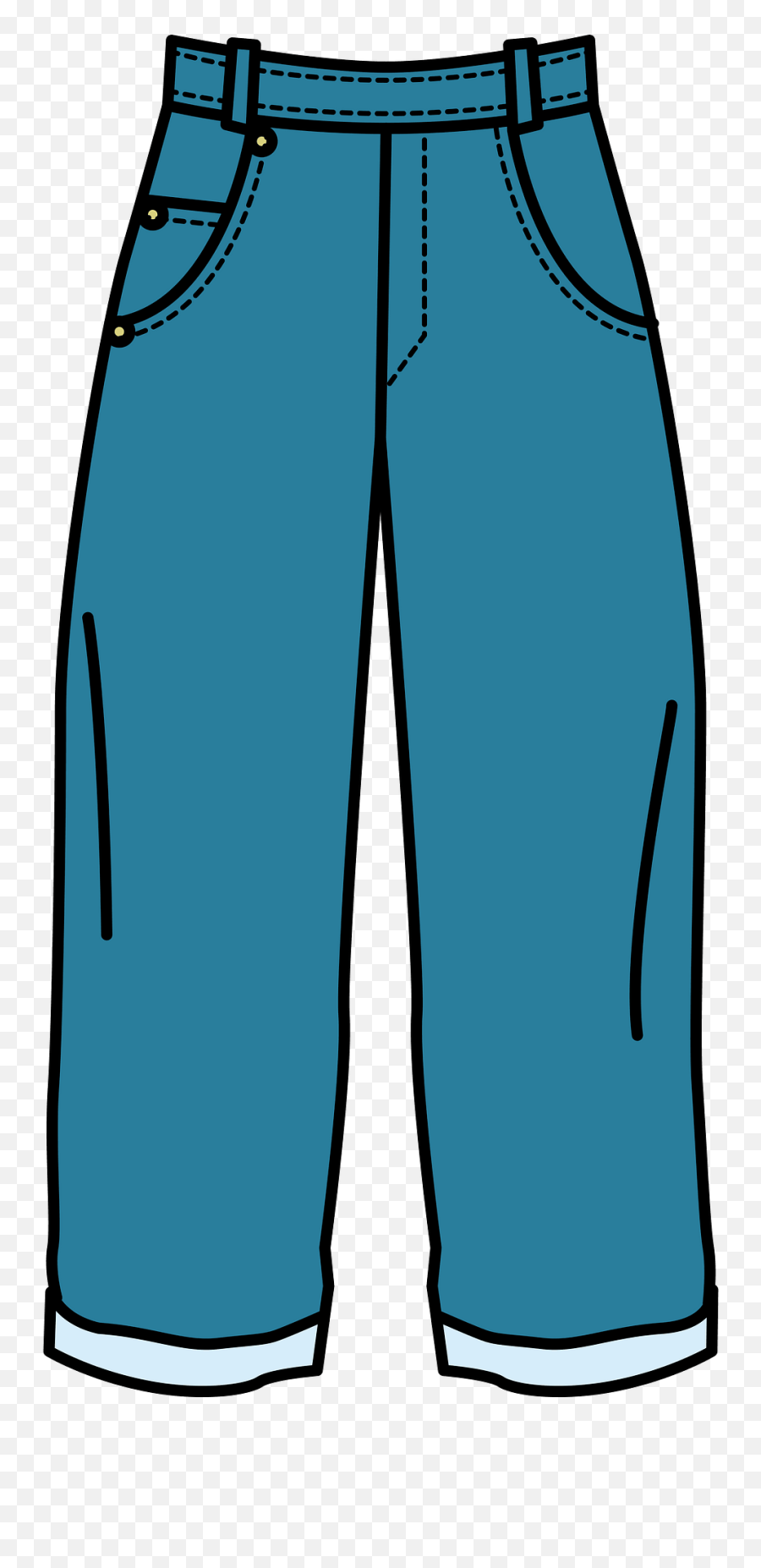 Pair Of Jeans - Transparent Blue Jeans Clipart Emoji,Emoji Pants For Girl