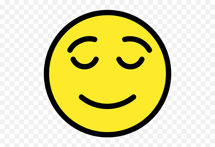 Rosto Aliviado Clipart - Wide Grin Emoji,Emoticon Babando
