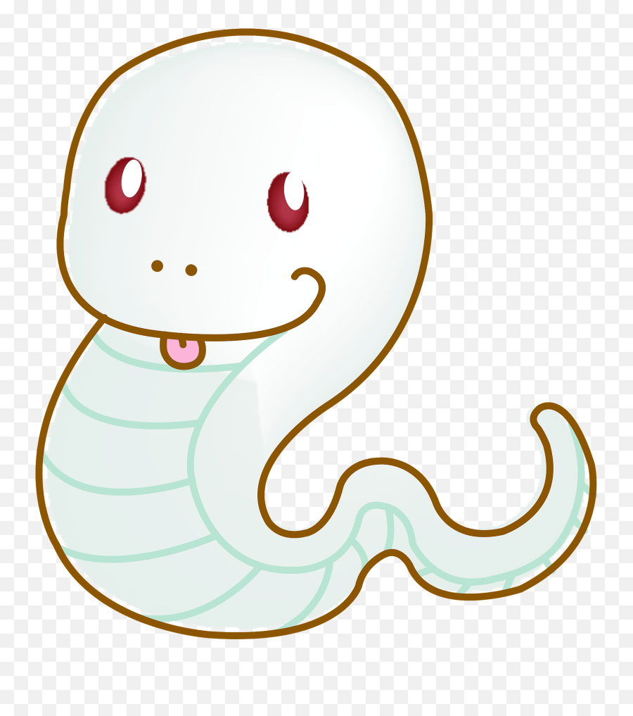 White Snake With Red Eyes Clipart Free Download Transparent - White Snake With Red Dot Emoji,Rattlesnake Emoji