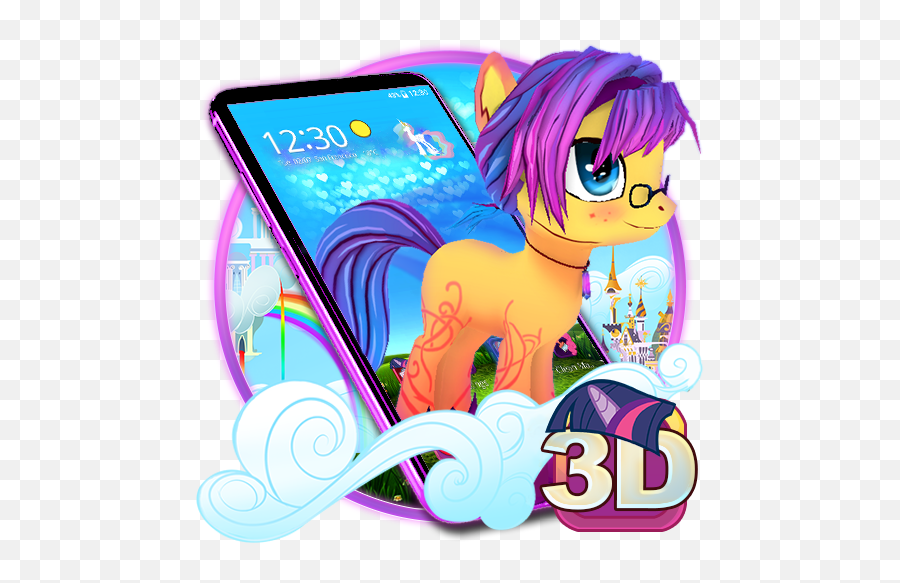 App Insights 3d Cute Shrimp Pony Theme Apptopia - Mythical Creature Emoji,Racehorse Emoji