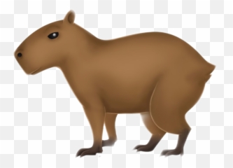 Capivara Sticker - Imagens De Capivara Em Desenho Emoji,Capybara Emoji