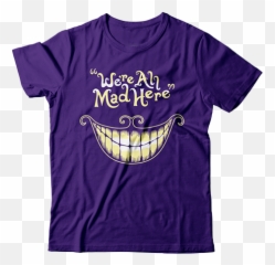 Camiseta Were All Mad Here - We Re All Mad Here Backpack Emoji,Hadouken Emoticon