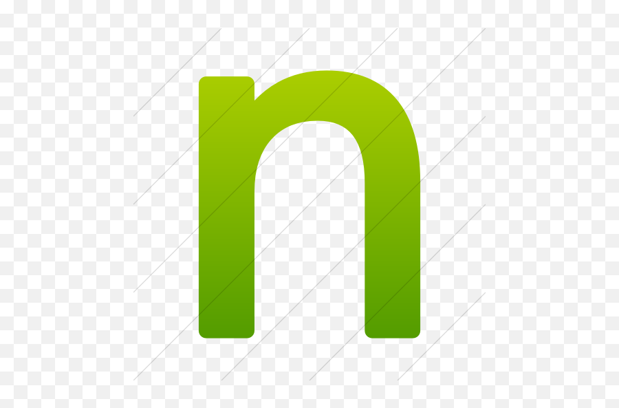 Iconsetc Simple Green Gradient Alphanumerics Lowercase - Green Lowercase Letter N Emoji,Emoticons Letter N