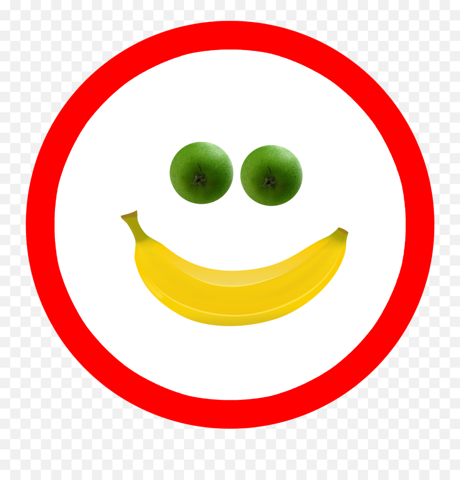 Emoticon Made From Fruits - Happy Emoji,Size Of Emoticon