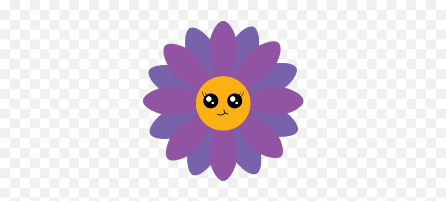 Kawaii Flower Illustration - Cute Flower Icon Pink Emoji,Kawaii Flower Emoji