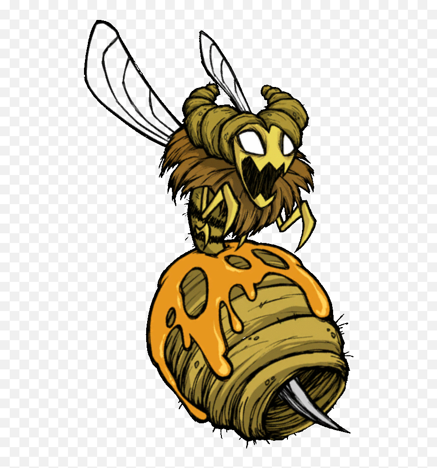 Screaming Bee Queen - Dont Starve Bee Queen Figth Emoji,Chomp Chomp Brown Emoticon Animated Gif