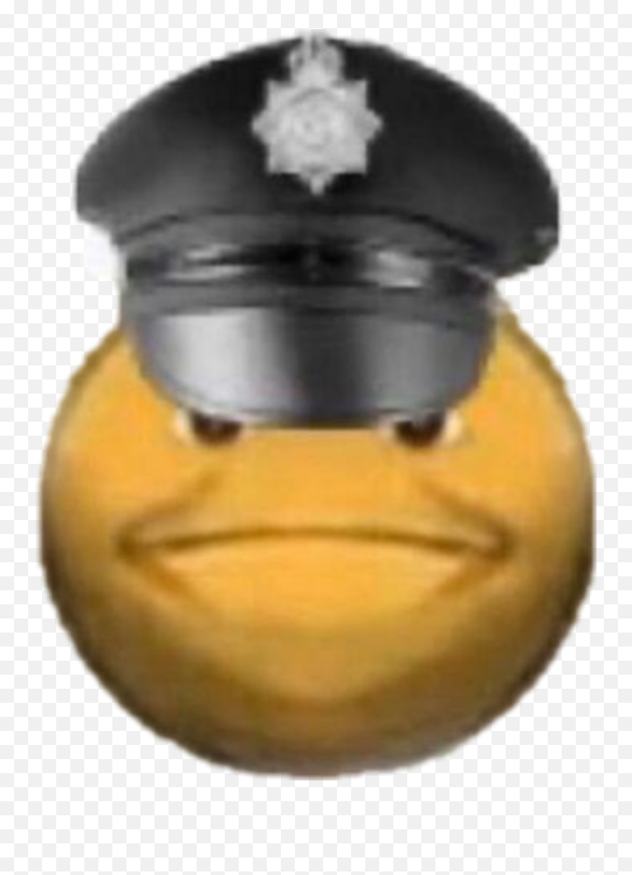 Cop Police Smiley Emoji Meme Sticker - Your Vibe Is Currently Under Investigation,Emoji Meme