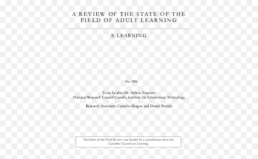 Pdf A Review Of The State Of The Field Of Adul T Learning - Language Emoji,Glass Case Of Emotion Blaney