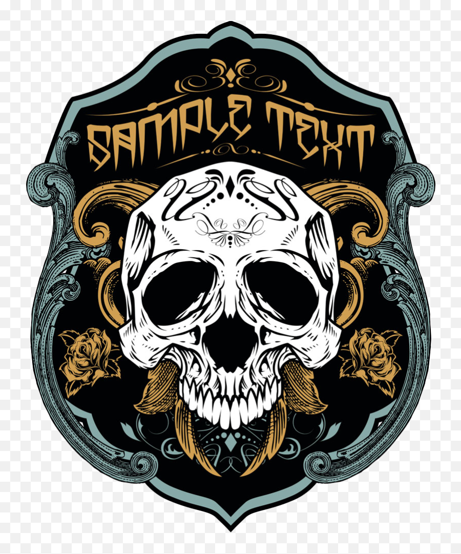 Download Shield Skull T - Shield Logo Logo Vector Png Emoji,Army Skull Emoticons