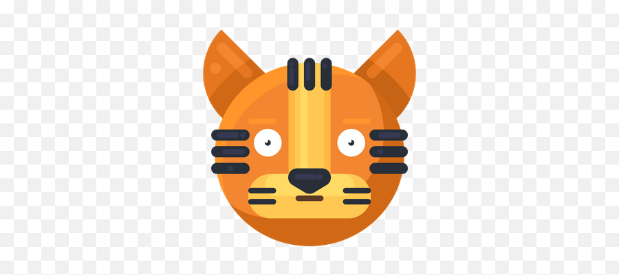 Best Premium Tiger Astonished - Vector Graphics Emoji,Best Angry React Emojis