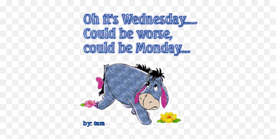 Wednesday Greetings - Good Morning Wednesday Eeyore Emoji,