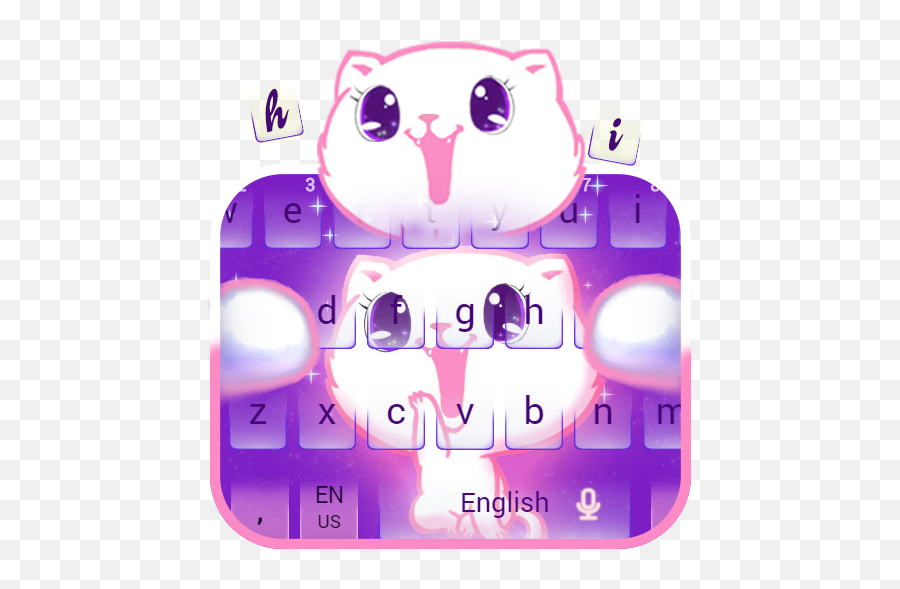 Download Cute Kitty Kawaii Shiny Keyboard Android Apk Free - Dot Emoji,Shiny Emoji