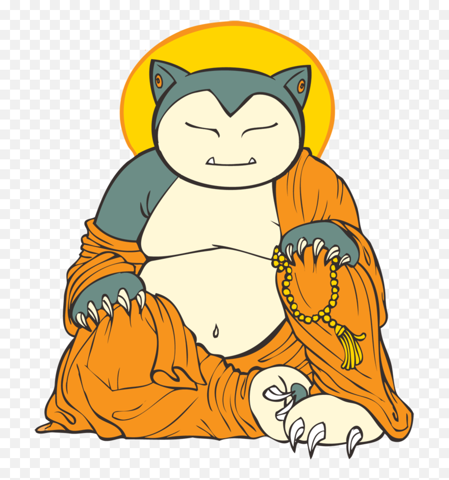 Snorlax Sticker - Snorlax Buddha Tattoo Emoji,Snorlax Emoji