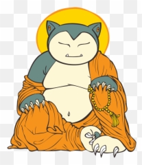 Snorlax Sticker - Snorlax Buddha Tattoo Emoji,Snorlax Emoji
