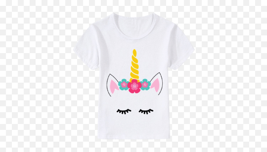 Camisetas Con Unicornio - Unicorn Picture With Color Emoji,Camisa Con Emojis