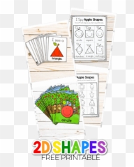 Free Apple Theme Preschool 2d Shapes Poster Printable - Horizontal Emoji,Emotion Ball Color Sheet