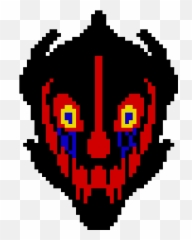 Pixel Art Gallery - Corrupted Gaster Blaster Emoji,How To Make Emoticon Cake Pops