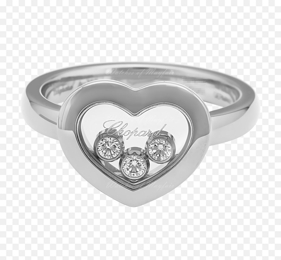 Chopard Happy Diamonds White Gold Diamond Ring 82a611 - 1113 Emoji,Diamond Emotion Cards