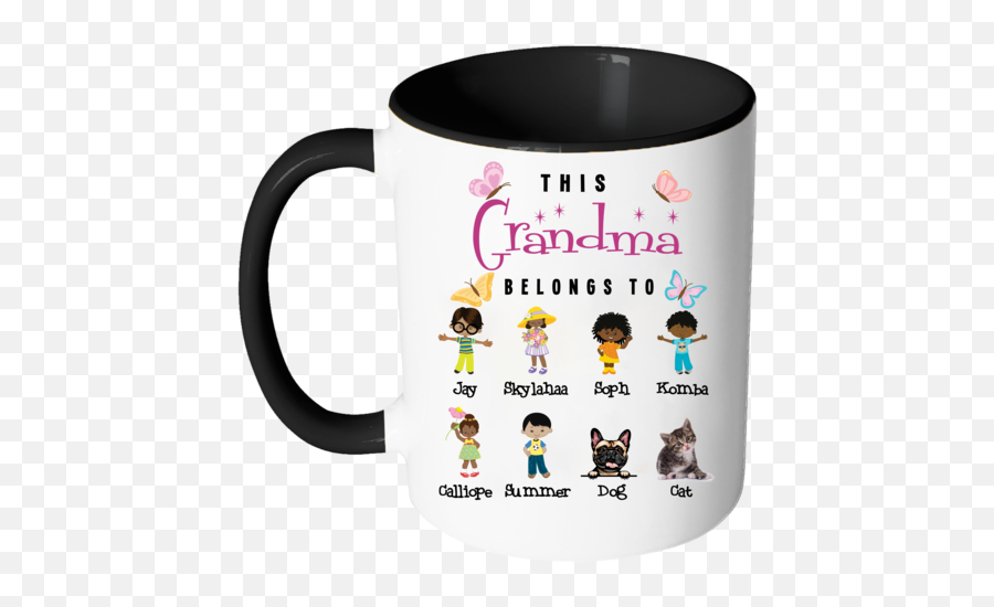 Personalized Mugs U2013 Amazing Nana Emoji,Calliope Emoticons