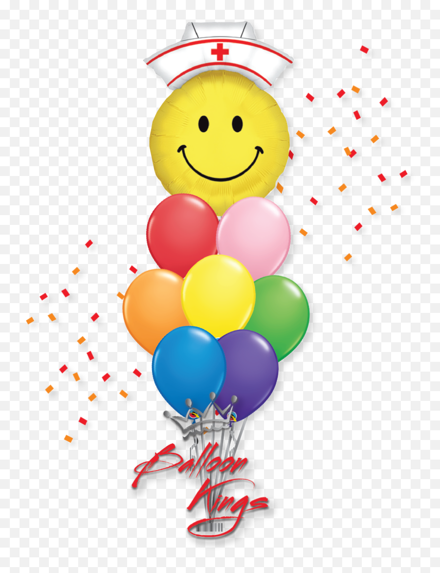 Colorful Smiley Nurse Large Bouquet Emoji,Colorful Emoticon