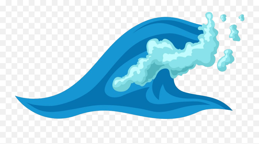 Blue Ocean Wave Clipart Transparent - Clipart World Emoji,Water Emoji Wave