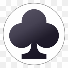 Club Suit Emoji 25mm Centre Disc,1st Place Trophy Emoji
