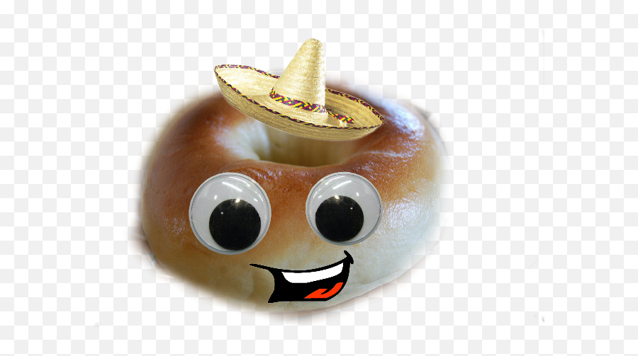 Bagel Scbagel Sombrero Cute Picsart - Sombrero Emoji,Sombrero Hat Emoji