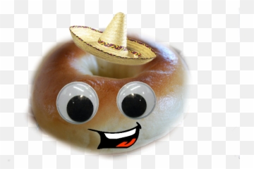 Bagel Scbagel Sombrero Cute Picsart - Sombrero Emoji,Sombrero Hat Emoji