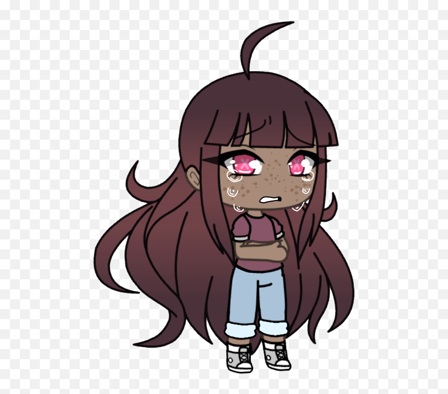 Gacha Sad Crying Gachalife Sticker By Big Boy - Fictional Character Emoji,Big Crying Emoji