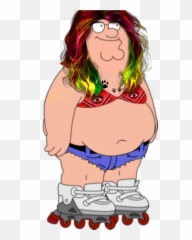 Man Peter Girl Tranny Shim Sticker - Midriff Emoji,Peter Griffin Emoji