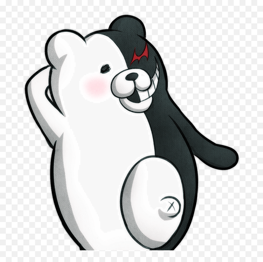 Petty Ships - Monokuma Blushing Sprite Emoji,Monokuma Emoticon