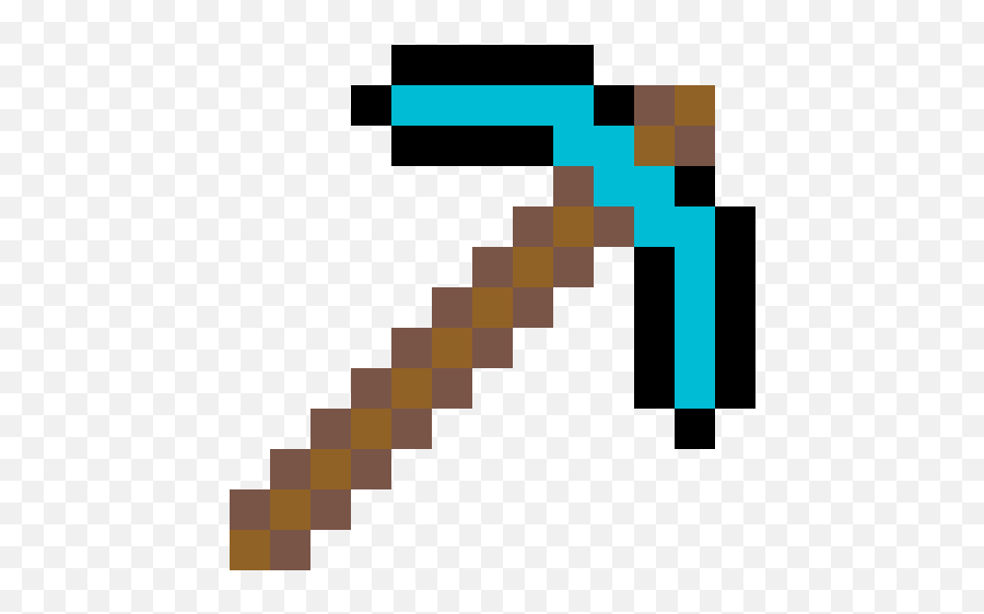 Diamond Pickaxe Minecraft Pickaxe - Clip Art Library Minecraft Pickaxe Emoji,Emojis In Minecraft