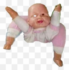 Baby Beka Sweet Funny Fuckoff Sticker By Monka Rej - Baby Looking Curiously At Things Emoji,Monkas Emoji