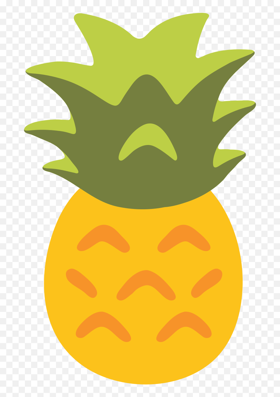 Pineapple Emoji - Cute Cartoon Pineapple Clip Art,Pineapple Emoji