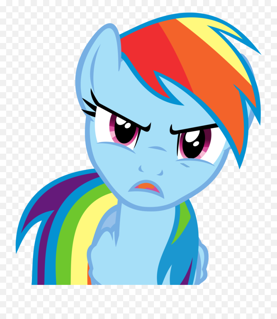 Mlp Angry Rainbow Dash Clipart - Mlp Rainbow Dash Angry Emoji,My Little Pony Rainbow Dash Sunglasses Emoticons