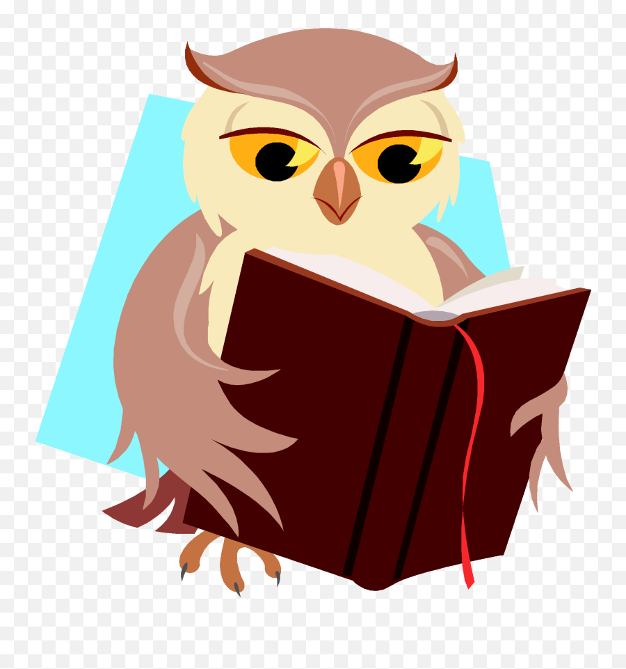 Owl Reading Clipart Schliferaward - Clipartix Owl Reading Book Clipart Emoji,Emoji Reading A Book