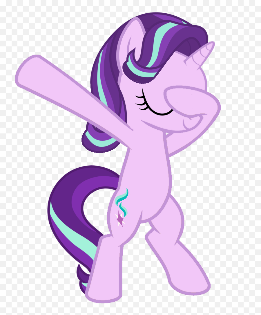 Eyes Closed - Rainbow Dash Dab Pony Emoji,