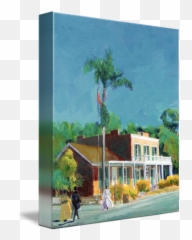 Whaley House Old Town San Diego - Horizontal Emoji,Trees Emotion Paintings