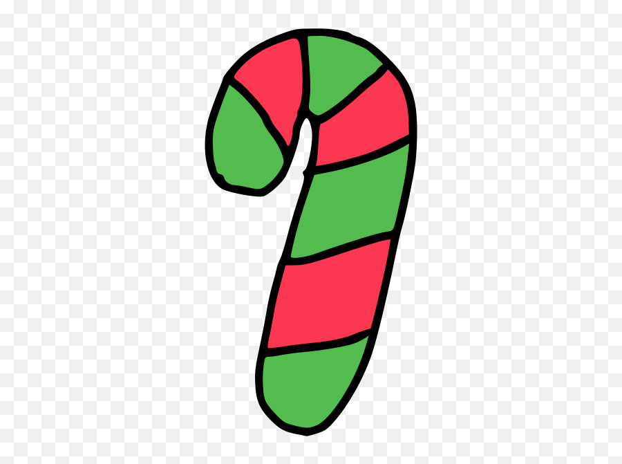 Christmas Candy Cane Clipart Free Svg - Language Emoji,Candycane Emoji
