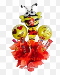 Arreglo De Globos Chico Amor Con Dulces 75 Cms Altura - Dot Emoji,Emoticon De Changuito