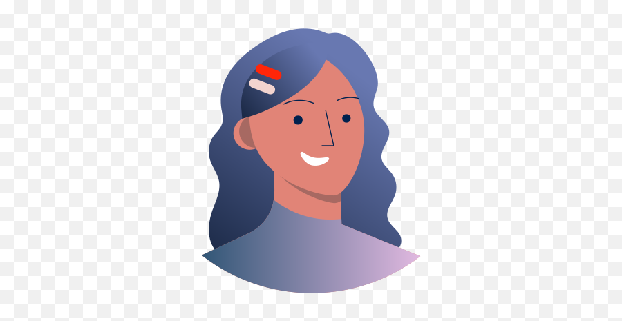 Woman Avatar People Girl Curly - Curly Hair Girl Avatar Png Emoji,Black Girl Curly Hair Kissy Face Emojis